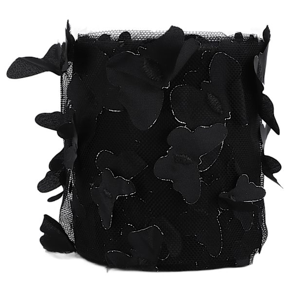 Sort Tyl Rulle Syning Net Garn DIY Hår Tilbehør Materiale Webbing