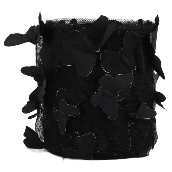 Svart tyll rull sying nett garn DIY hår tilbehør materiale webbing