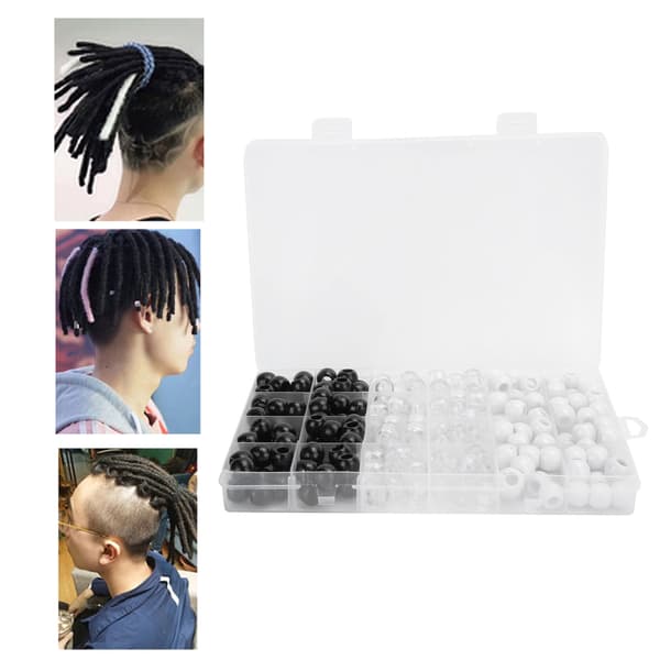 12 mm Dreadlock Perlesæt Mode Hårfletningsringe Dekorationsartikler