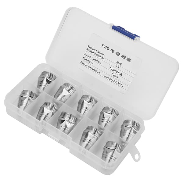 10 stk. P80 Plasma Cutter Torch Dyser Tips 1,1 mm