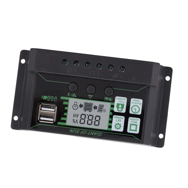 Solar Charge Controller Dual USB Automatisk Identifikation PWM PV Panel Oplader til Industri 5V 100A