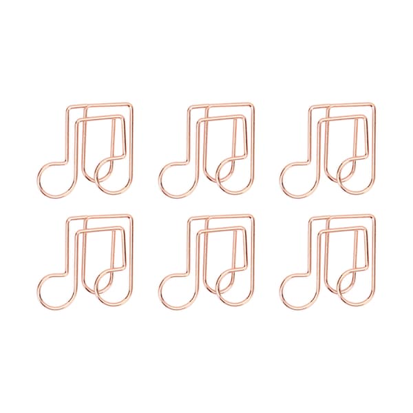100 stk. Innovative Søde Form Rustfri Elektroplettering Metal Papirclips Multifunktionel Dokumentklassificering