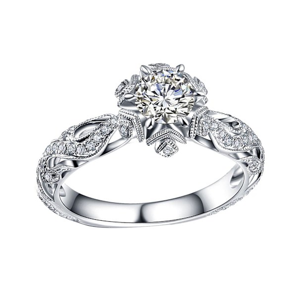 Kvinder Ring Udsøgt smuk Elegant Rhinestone Lady Ring til Valentinsdag US 10