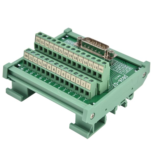 PCB Terminal Block Modul Kobber Hannkontakt Adapter Breakout 60V DC