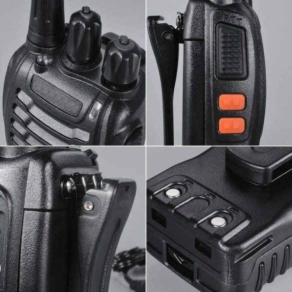 Oppladbar håndholdt trådløs sivil walkie talkie 16-kanals toveis radio walkie talkie egnet for utendørs bruk