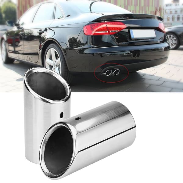 Rustfri stål udstødningspotte halerørsspids til Audi A4 B8 2009 2012