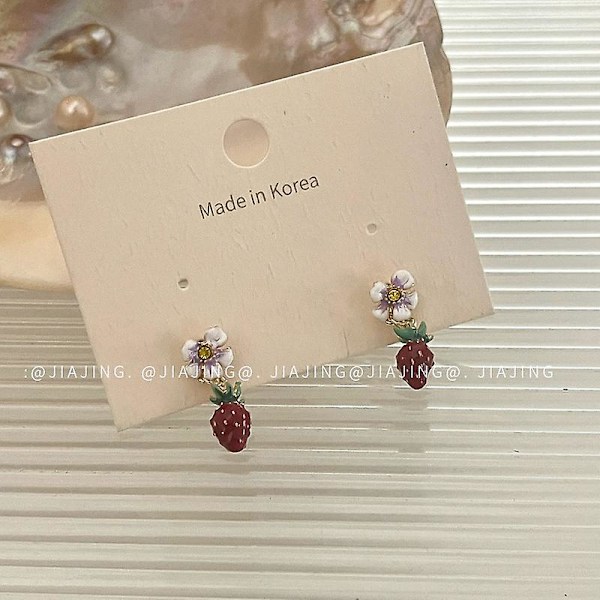 Øreringe 925 Sølvsmykker Flower Stud Fashion Jewelry Ac7978