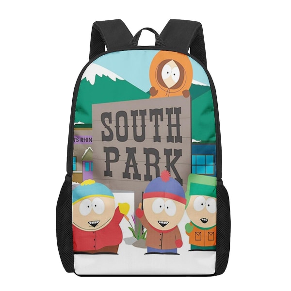 South-park 16 tommer 3d-print Børneskoletasker Ortopædisk rygsæk-30 30