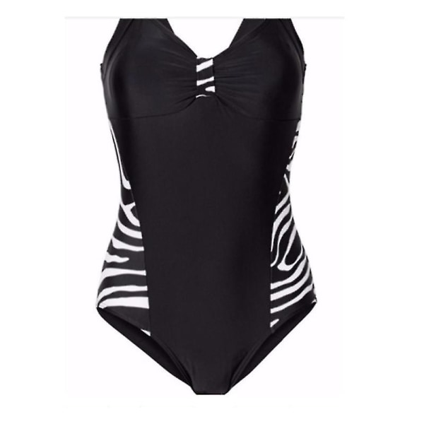 plus storlek Dam Print Monokini Baddräkt Baddräkt Strandkläder 2XL