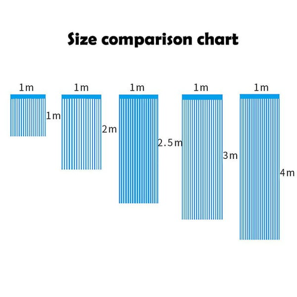 2 Stk 1mx1m Laser Regngardin Fødselsdagsdekoration Bryllupsfest Baggrund LightBlue 1m*4m