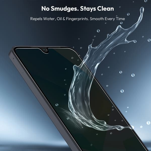 1-pack Samsung A17 Privacy Screen Protector - Tempered Glass | [Automatic Installation] - Bubbleree