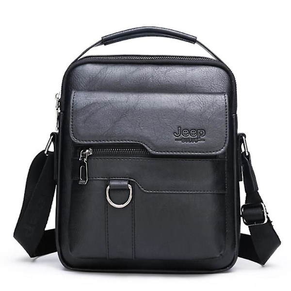 retro brun herrväska black