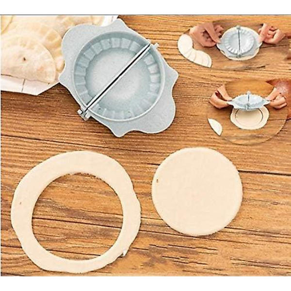 Dumpling Maker Sæt med Dumpling Form og ske Multipurpose Dumpling Press til Ravioli, Empanadas, tærter, Pierogi Dejpresse til hjemmelavede opskrifter