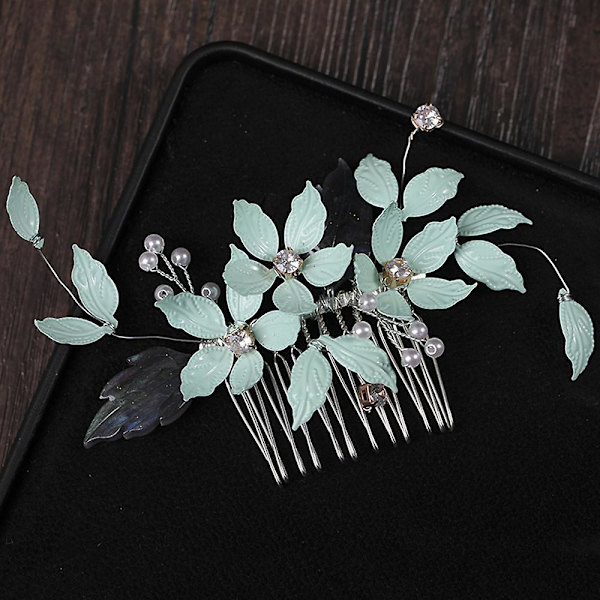 Blommor & bladformade hårinredning Sidokammar Legering bröllopshåraccessoarer