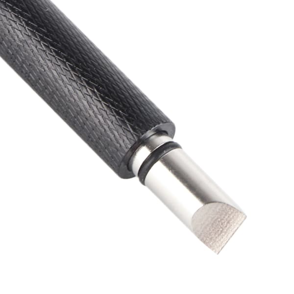 Golf Groove Sharpener i rustfrit stål, 11 cm længde, sort