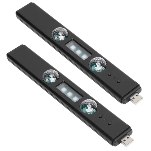 Trådløs USB Bil LED Lysstripe Fjernkontroll Interiør Dekorative Lys