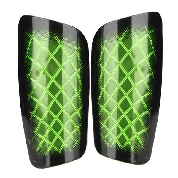 Fotboll Benskydd Leg Protector Par Grön