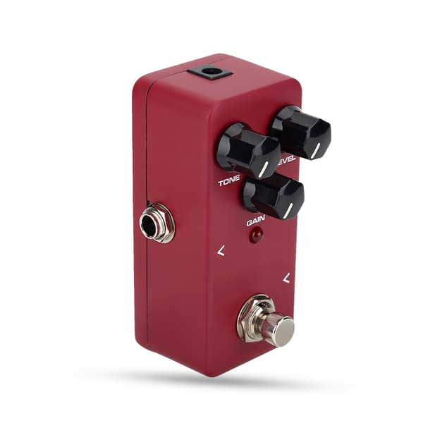 KOKKO FDS2 Mini Gitarr Distortion Pedal i Aluminiumlegering 6,35 mm Jack