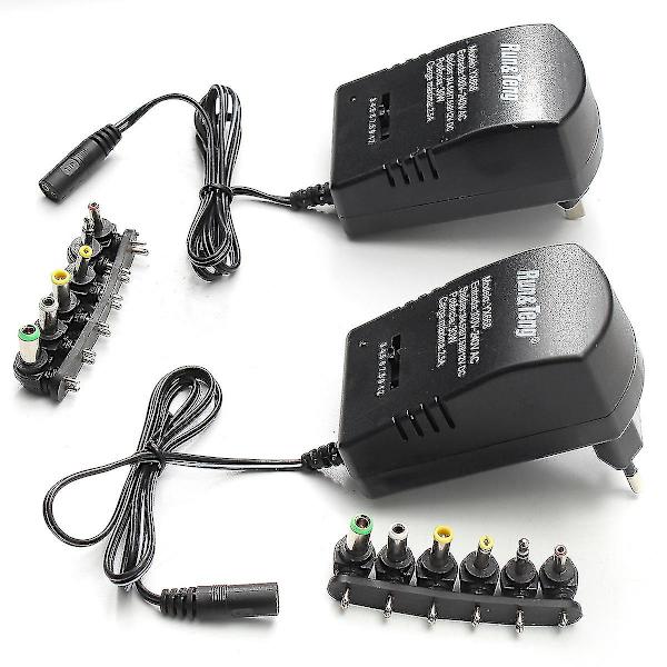 Multispændingsstrømadapter 2500ma 3v 4,5v 6v 9v 12v DC strømforsyning
