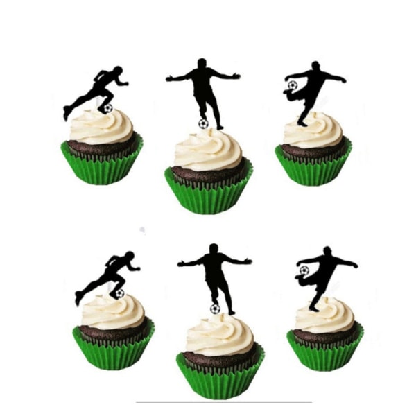 6st VM fotboll Cupcake Toppers 2022