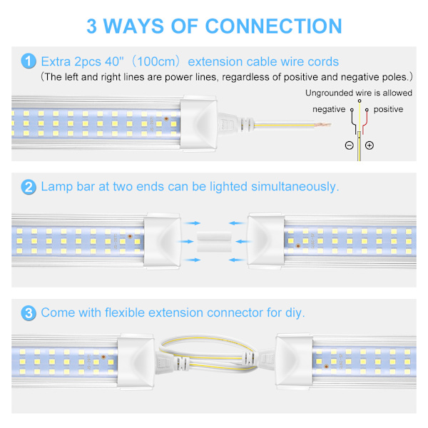 FBA DC12V Bil LED Interiörbelysning Husbilsbelysning 2-pack