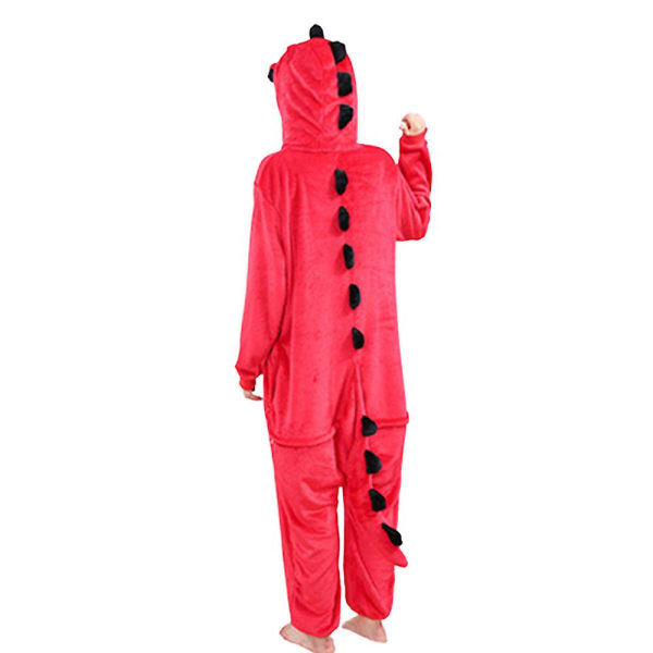 Dinosaurie sammanfogade djur pyjamas Halloween rollspel 140CM Red