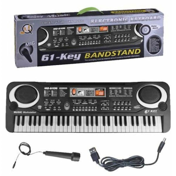 Elektronisk klaver Elektronisk keyboard Digital klaver 61 tangenter Elektronisk klaver Begynder Keyboard Klaver Legetøj Børn