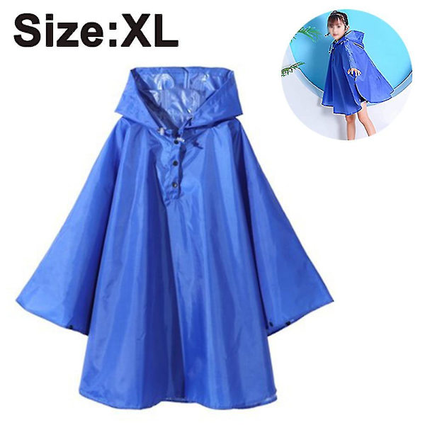 Kids Rain Poncho Huvjacka Rain Blue blue S