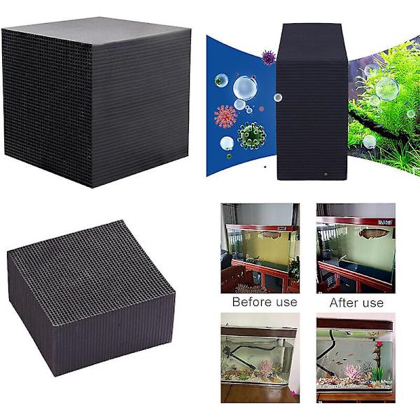 Cube Aquarium Water Purifier Filter Eco-akvarium Filter Ultra Sterk filtreringsabsorpsjon 10x10x5cm