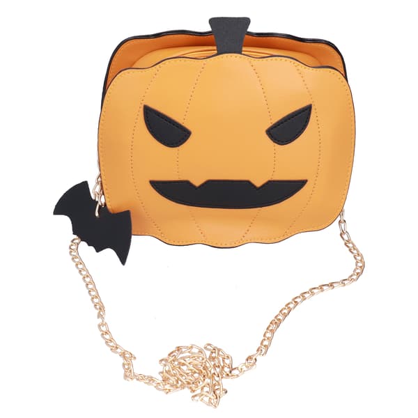 Stor Halloween Godisväska Brun Pumpaformad Axelväska