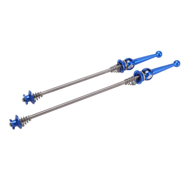 Cykel Snabbkoppling Spett Titanium Legering Axel Fram Bak Nav Blå 1 Par