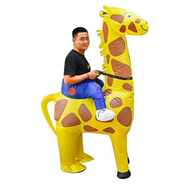 Giraff (vuxen) jul tecknad kostym Halloween uppblåsbar