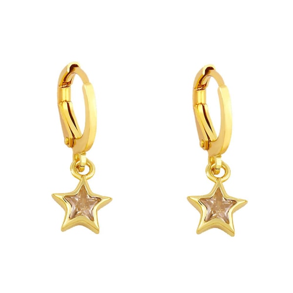 Örhängen Vintage Zircon Star Fashion Smycken Ac10442 champagne color