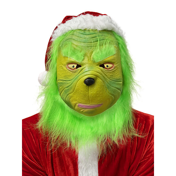 Joulupukki Geek Greenie Grinch -joulupukkiasu 2XL/3XL