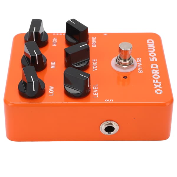 Orange Förstärkare Simulator Pedal Brittisk Rock Metal 6 Rattar Elgitarr Effekter