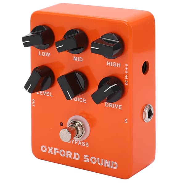 Orange Förstärkare Simulator Pedal Brittisk Rock Metal 6 Rattar Elgitarr Effekter