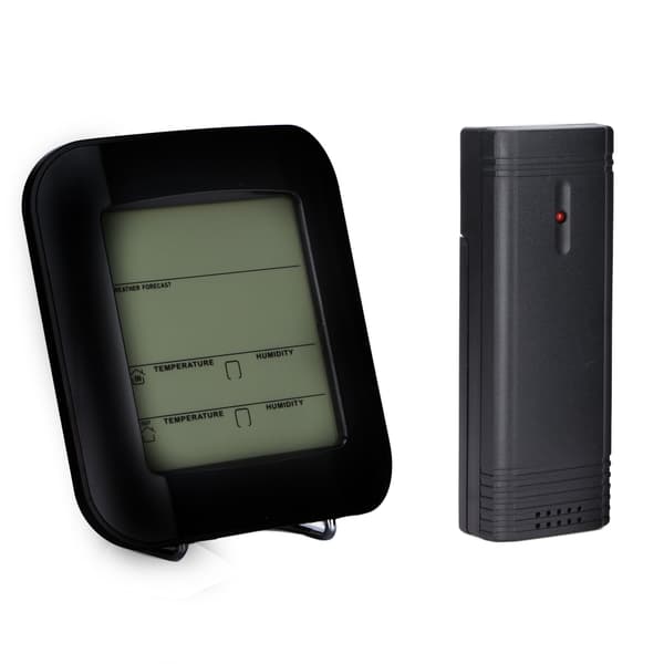 Trådlös väderstation inomhus utomhus termometer hygrometer digital klocka TS-73