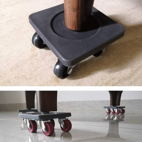 Camel Movable Wheel Brace Model + Sæt med 4 Trækstangsplader + Heavy Duty konventionel palletruck Trækstang Gulvbeskytter