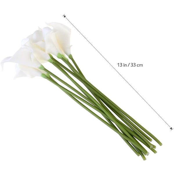 Hvid gul hjerte falsk blomst Mini Calla Lily