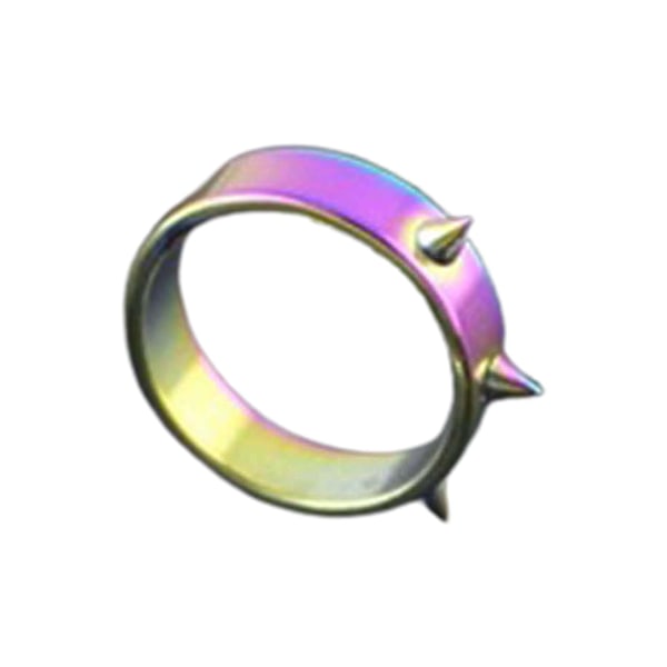 Bärbar Ring Easy Match Rostfritt Stål Dekorativ Utsökt Finger Ring For Daily Silver