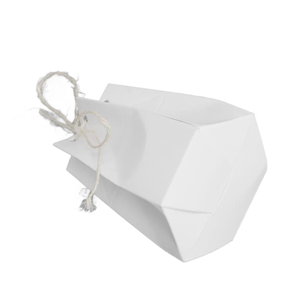 50 Set Hexagonala Presentaskar av Kraftpapper med Snöre DIY Bröllopspresentförpackning HMS2212121