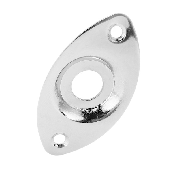 Elektrisk Guitar Bas Output Jack Socket Plade Metal Instrument Tilbehør