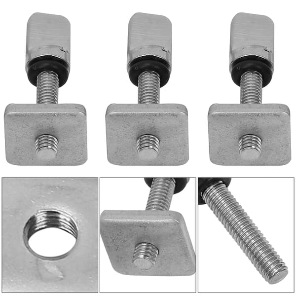 Longboard Single Fin Screw - M4*19mm, med plåt
