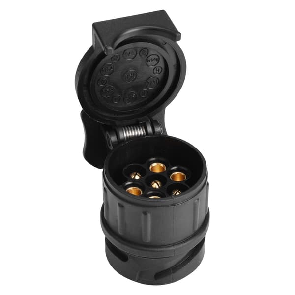 12V 13-benet til 7-benet trailerstik adapter konverter til campingvogn