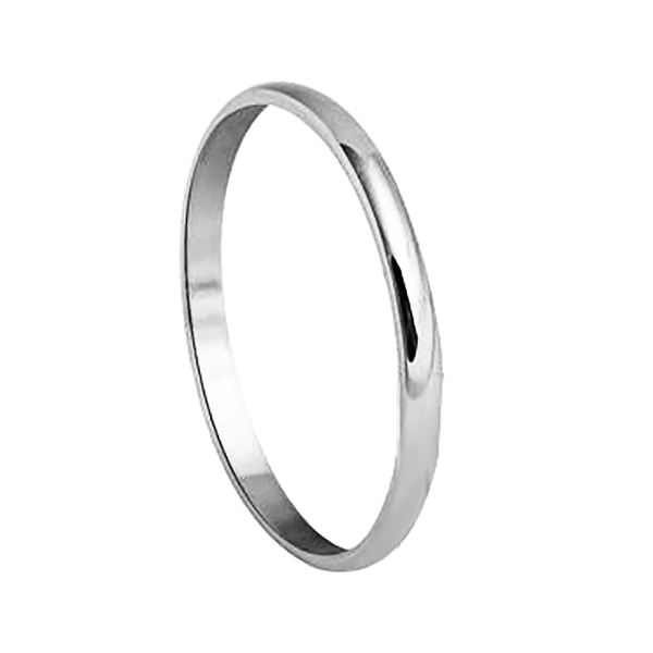 Finger Ring Elegant Finger Smykker Titanium Stål Par Band Finger Ring For Party Silver US 5