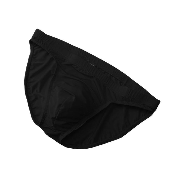 Herr Thin Ice Silk Trosor Bulge Pouch Underkläder Black 2XL