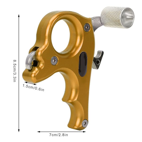3 Fingergrepp Tumok Broms Guld Bågskytte Release Aid för Compound Bow