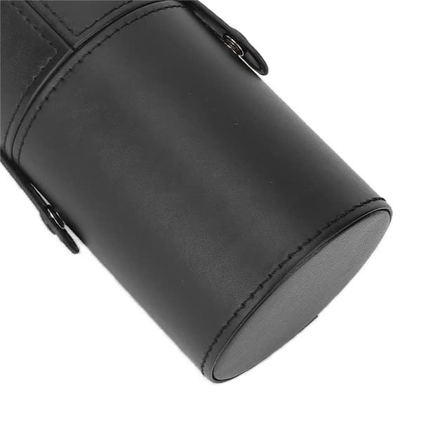 Bærbar Sort PU Makeup Børsteholder Organizer Opbevaringstaske