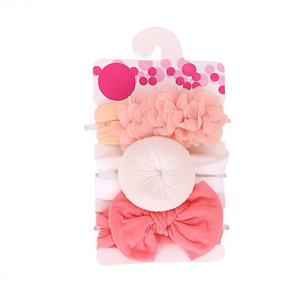 3 stk/sett Baby jente pannebånd Elastiske hårbånd for barn Hår Baby sløyfe frisyre for barn turban New 11