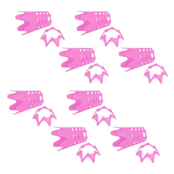20 stk. plastik golfboldholder modstandsfri golfsimulator tees måtteudstyr pink